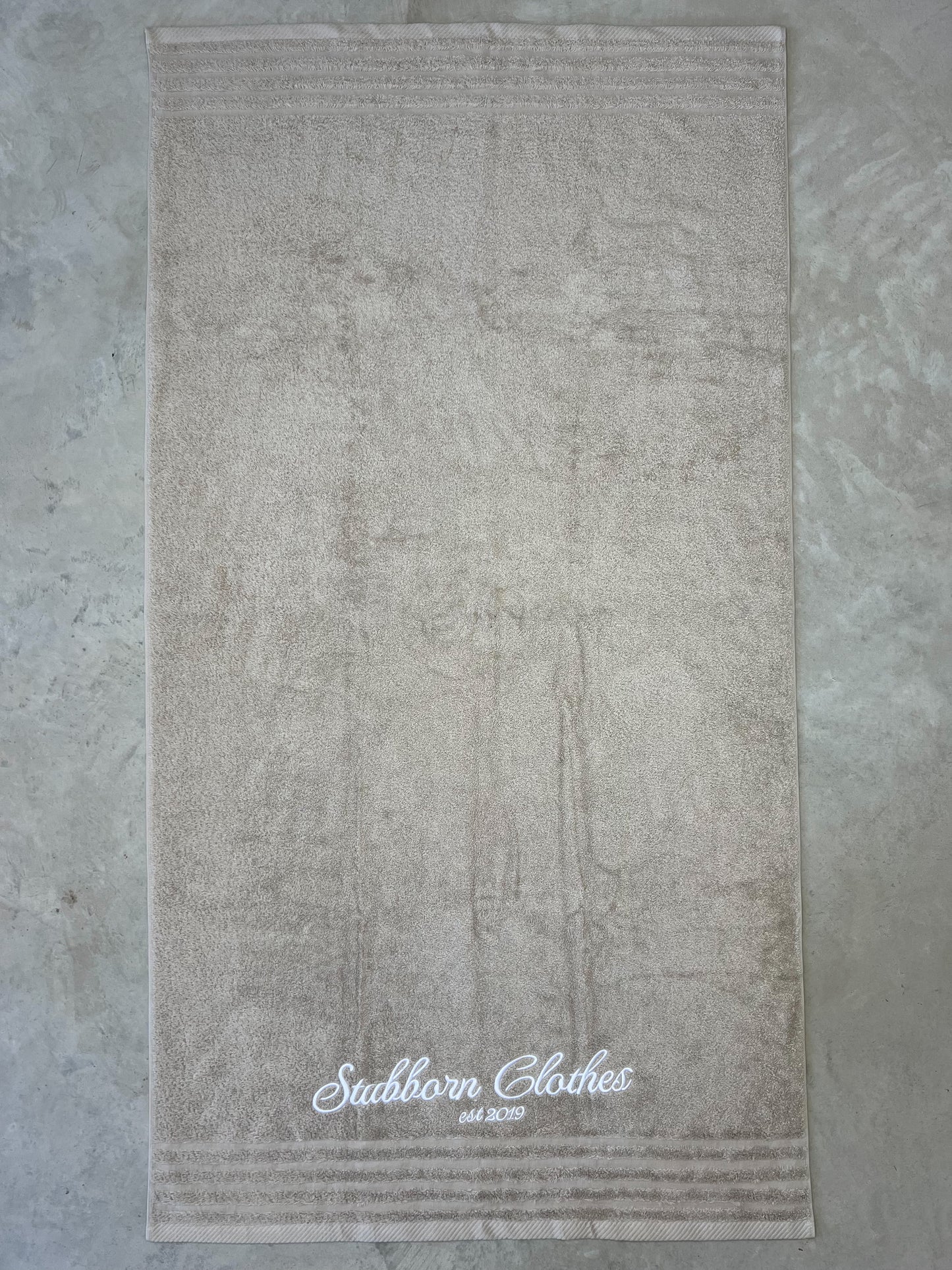 BEIGE BEACH TOWELS