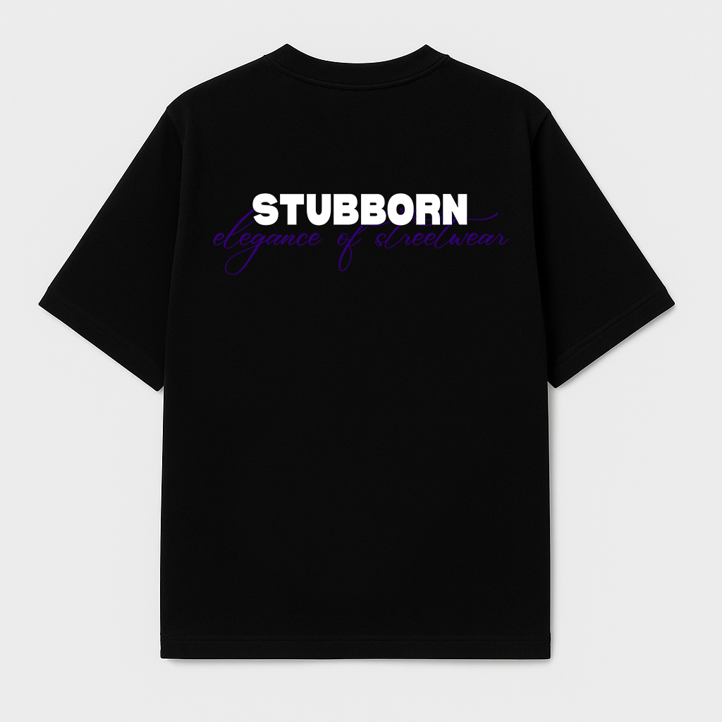 BLACK "ELEGANCE" T-SHIRT