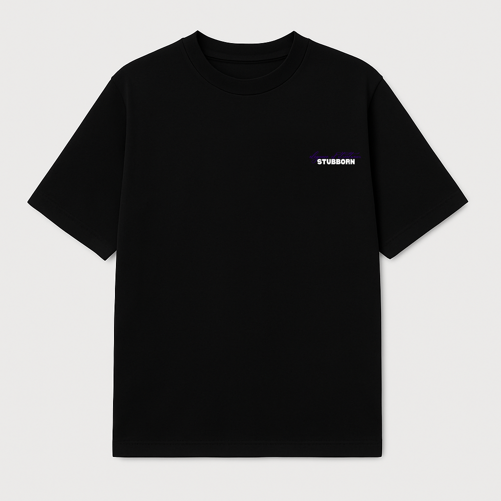 BLACK "ELEGANCE" T-SHIRT