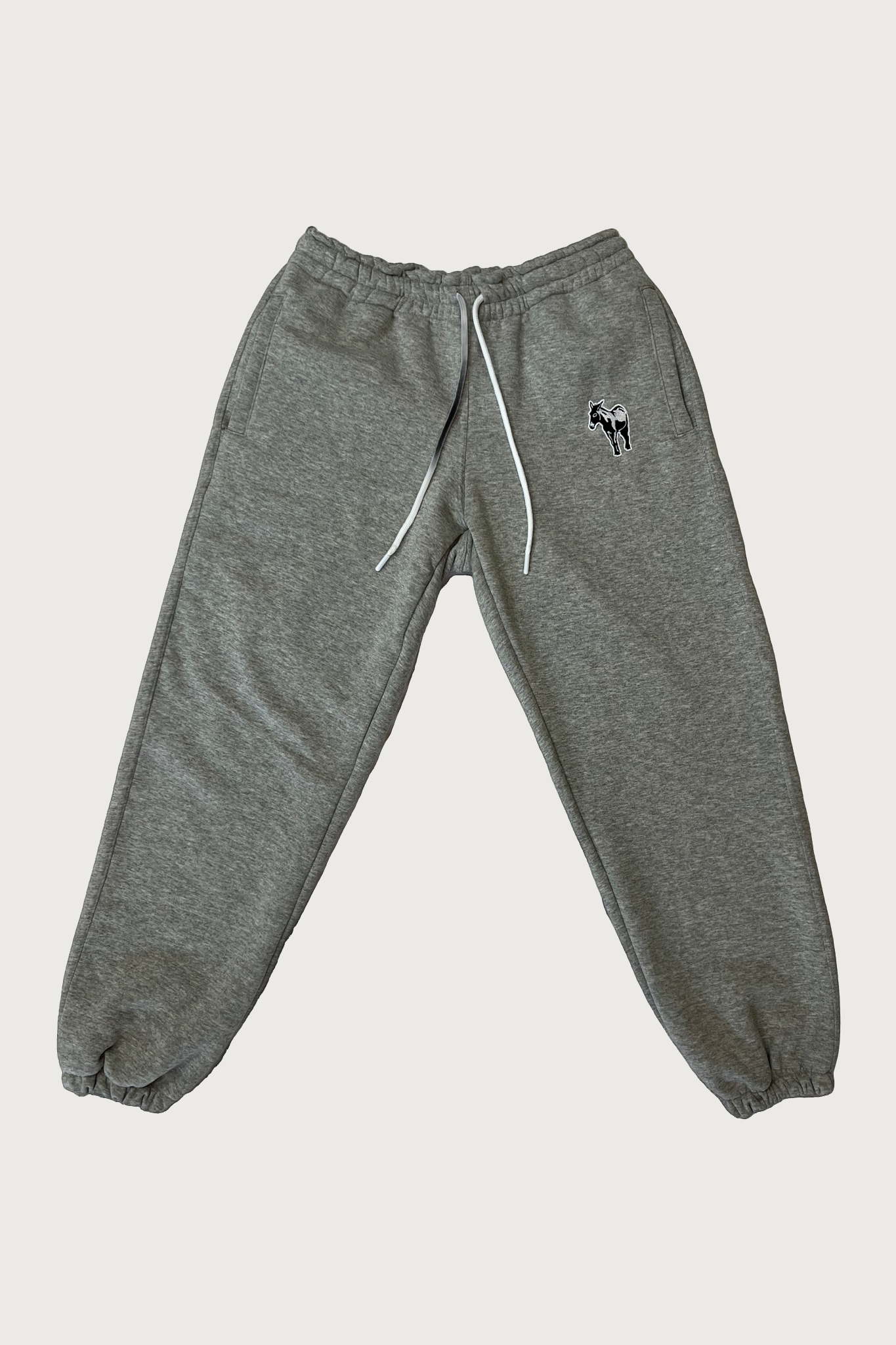 GREY MELANGE SWEATPANTS