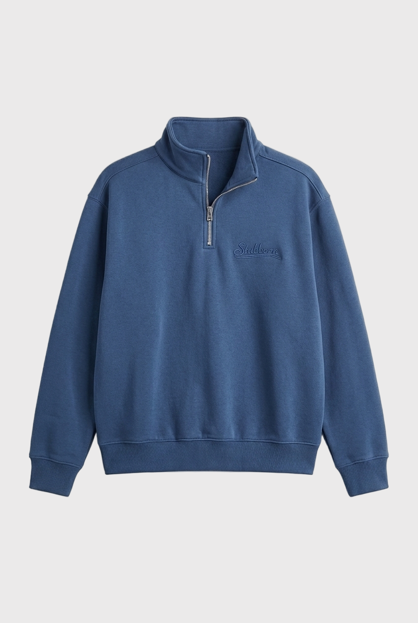 QUARTER-ZIP SWEATER